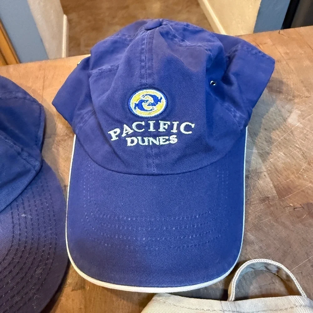 Golf Hat Lot Titleist Beige Cap Imperial Blue P.E Nation Port Authority Caps
